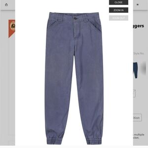 Patagonia Navy blue women’s cotton joggers hiking lounge pants outdoors 6